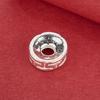 Great Wall S925 Sterling Silver Swirl Pattern Spacer Beads for DIY Bracelet/Necklace Weaving