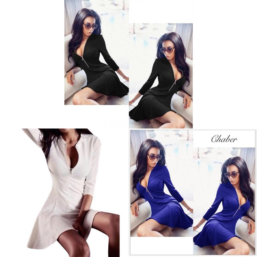 Damen Langarm Winter Club Minikleid Longshirt Bodycon Premium Quality Cocktailkleid For Every Event