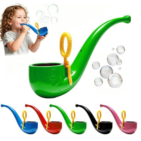 Soap Bubble Pipe 3D Printed Bubble Blower Wand Retro Style Bubble Maker for Kids & Adults Outdoor Backyard Play Fun