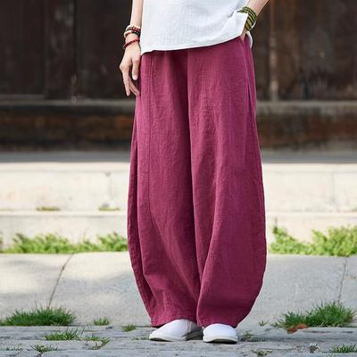 Damskie wiosenne i jesienne japońskie bawełniane luźne codzienne bloomersy damskie w dużych rozmiarach