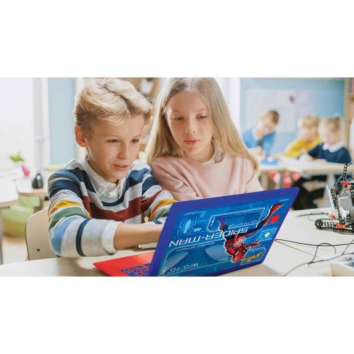Ordinateur éducatif bilingue Spider-Man – 130 activités (French-English) avec écran couleurs