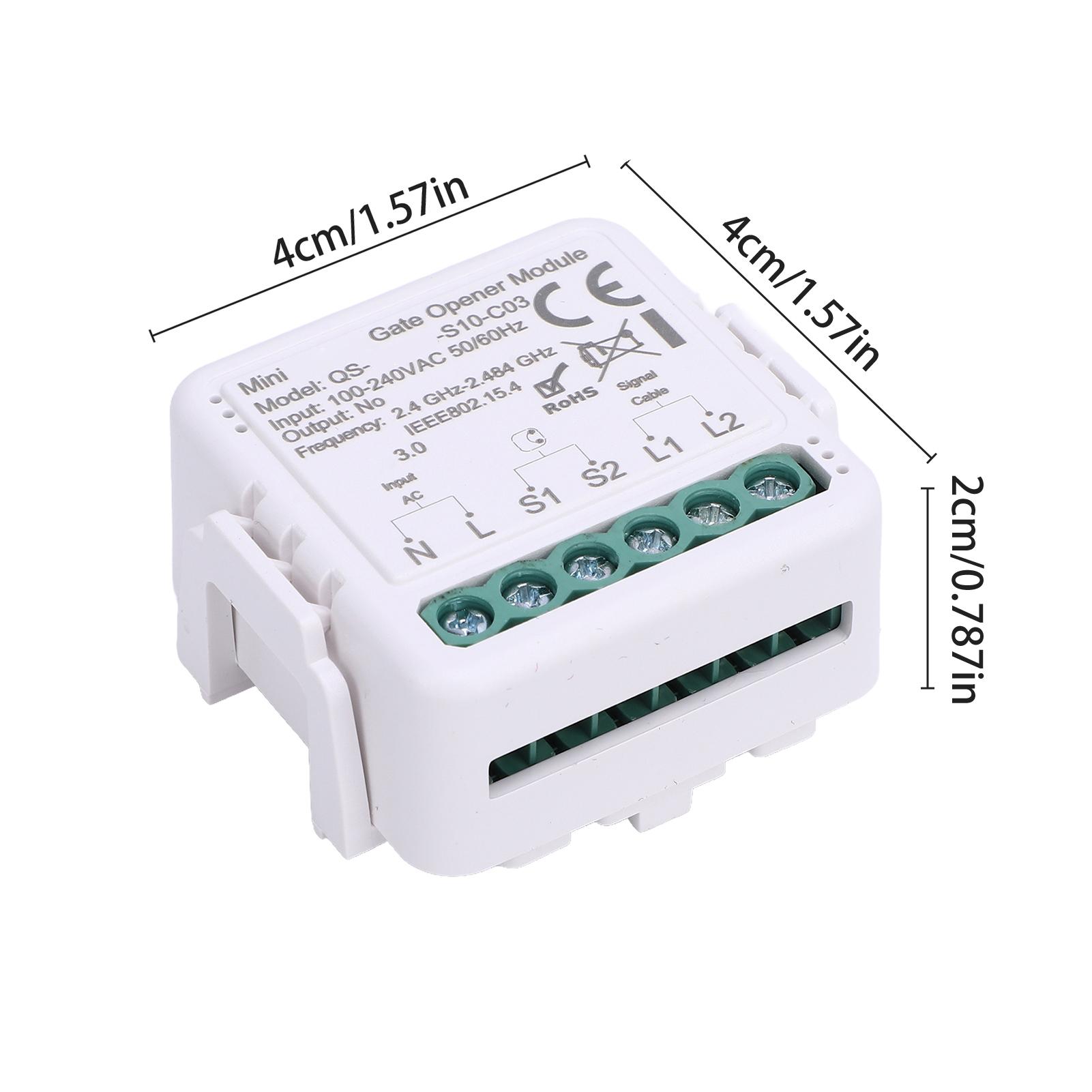 

ZigBee Garage Door Module Tuya APP Remote Control Roller Door Switch Voice Control Compatible with Alexa Home Timer