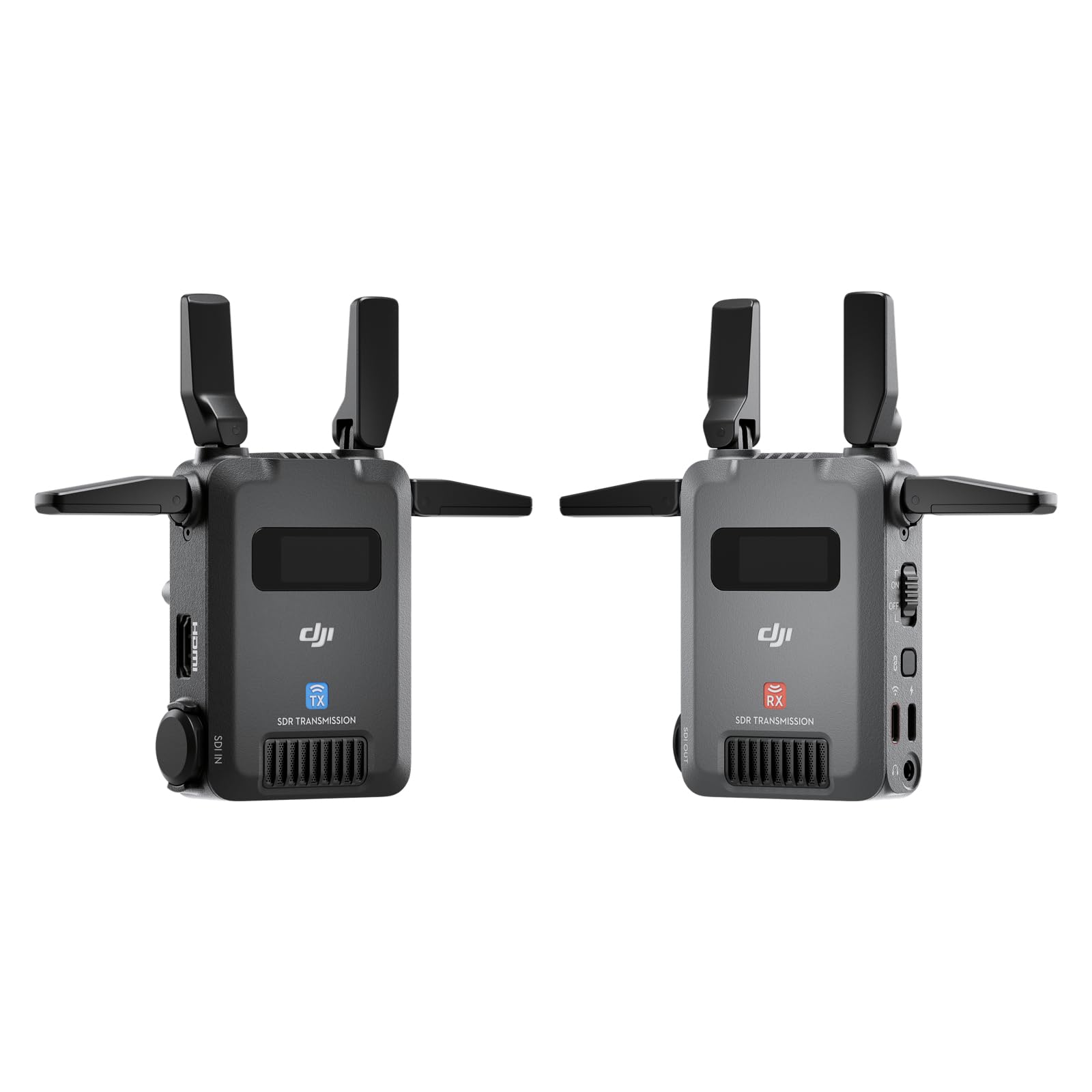 

DJI SDR Transmission 3 km SDR Wireless Video Transmission Transmitter and High Interference High Monitoring Combo, 1080p/60fps Receiver, Stability, чорний