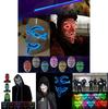 Ohromující LED maska na Halloween s designem V jako Vendeta Anonymous