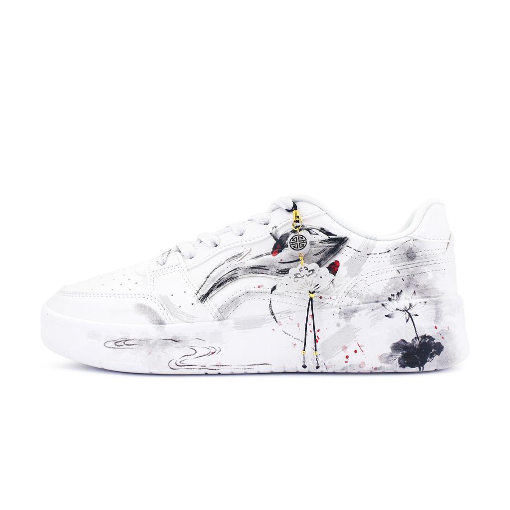 Li Ning Sycee Skateboard Shoes Men's Low top Black/White AGCT339-6(team2012-YLY)