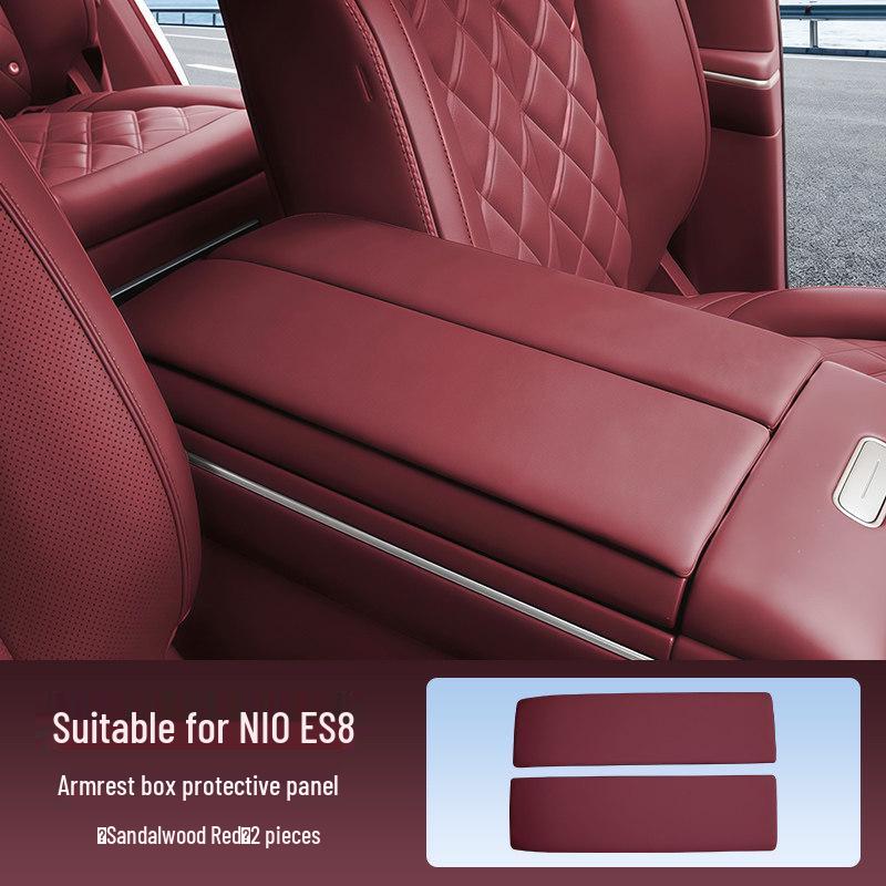 NIO ES8 Seat Armrest Cover: Fits 26 Models, Second-Row Protective Pad, Third Gen Interior Decoration