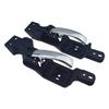 Front Inside Door Handle Assembly with Plastic Construction, Integrated Pull Lever, and Multiple Mounting Openings