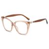 HS2237 Female Unisex Glass Frame Good Quality Fashion with Skeleton Design Aquared Lens Blue Light Blocking for Youth
