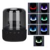 Colorful Glass Speaker Portable Stereo Sound Wireless Bluetooth Speaker with 3 Light Modes for Home Outdoors Travel