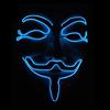 Led Light El Up Mask V For Vendetta Anonymous Guy Fawkes Costume Cosplay Props