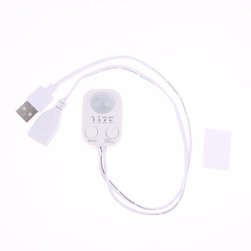 1/2 Stück DC 5V-24V USB PIR Menschlicher Bewegungssensor Detektor Schalter Körper Infrarot Bewegungssensor Timer für LED Lichtleisten