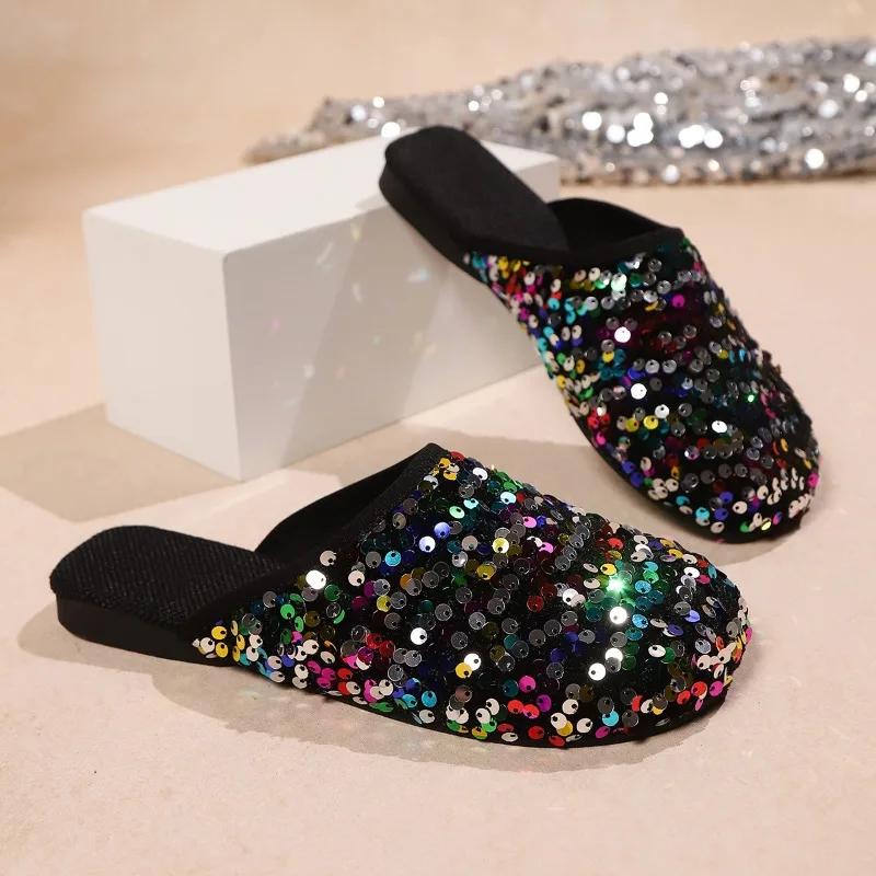 

Fashion New Sandals Women Plus Size Women Casual Half Wrapped Head Drag 35