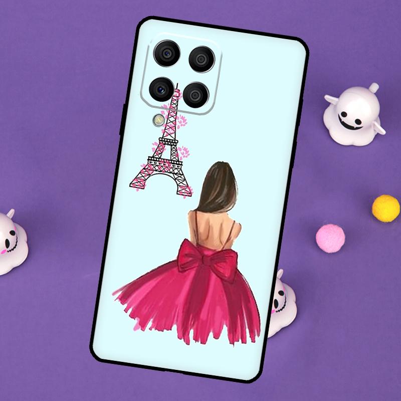 City Fashion Girl Cover For Samsung Galaxy M55 M15 M33 M13 M23 M53 M31 M51 M14 M34 M54 M20 M30s M52 M32 Case