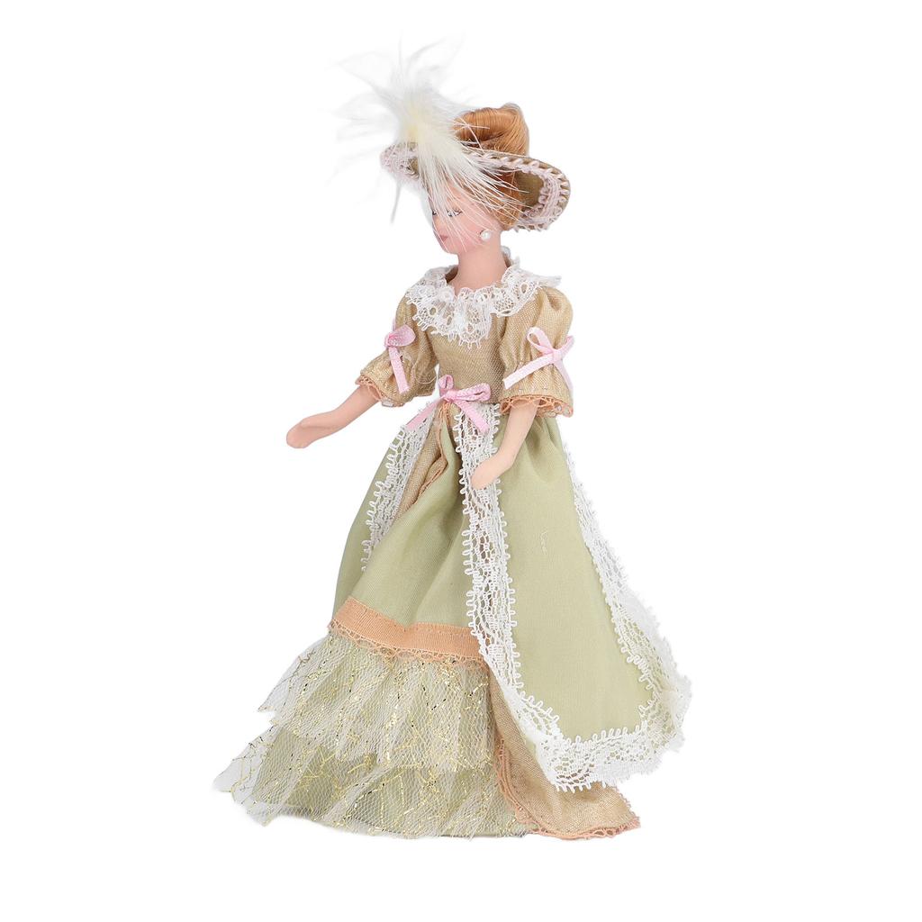 Character Model Lifelike Vivid Rotatable Limbs Good Stability Mini Ceramic Peopl