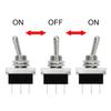 Heschen Metal Toggle switch Flick Flip, KN3D-103, 12V 25A, SPDT, ON/OFF/ON, 3 Positon, 3 Pin, for Car Dash Light