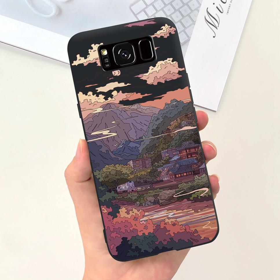 For Samsung Galaxy S8+ 6.2" Case Space Planet Cute Cat Soft Silicone Cover For Samsung S8+ S8 Plus S8 Bumper Phone Case Fundas
