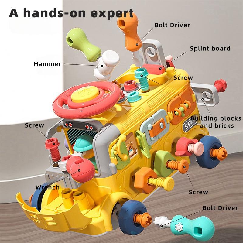 Non-Toxic Busy Cube For Toddler Travel Toddler Busy Cube Fine Motor Skill Learning Activity Cube Toy For Home School Nursery Montessori