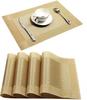 Set of 2 / 1pc PVC Washable Placemats for Dining Table Mat Non-slip Placemat Set In Kitchen Accessories Cup Coaster Wine Pad