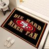 1 Stück San Francisco 49ers LOGO Druck Teppich - Weich, Waschbar, Rutschfest, Indoor-Matte, Wohnzimmer, Home-Office Dekorativer Teppich, Büro Dekorativ