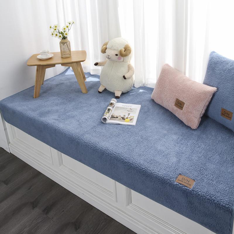 Einfarbiges Dickes Plüschkissen Anti-Rutsch Bequem für Sofa Nachttisch Abdeckung Haus Schlafzimmer Dekor Bettteppich für Wohnzimmer Polster pillow cover 30x50cm