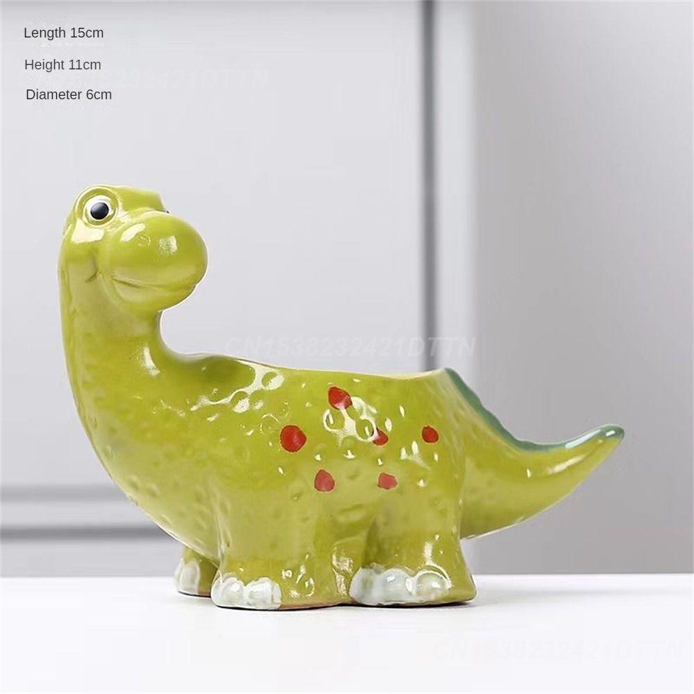 Succulent Planter Pot 15*6cm Cartoon Creative Mini Garden Decoration Planters Pot With Drain Holes Dinosaur Shaped Cartoon Cute