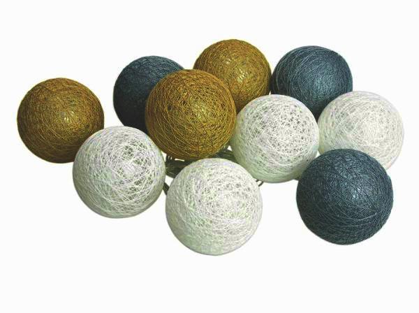 SS48 GARLAND COTTON BALLS 10 PCS colors