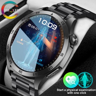 SACOSDING AMOLED Chytré hodinky Muži EKG Měření krevního tlaku Monitorování zdraví Bluetooth volání Ženy Sportovní fitness náramek Chytré hodinky