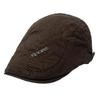 Newspaper Hat Autumn and Winter Beret British Hat Men Embroidered Couple Korean Casual Versatile Front Hat