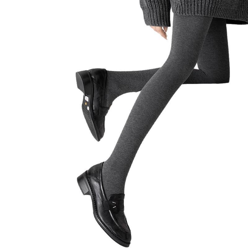 Striped Women's Compression Pantyhose - Autumn/Winter Butt Lifting, Thick Fleece Lined, Warm Plus Size Base Layer.
