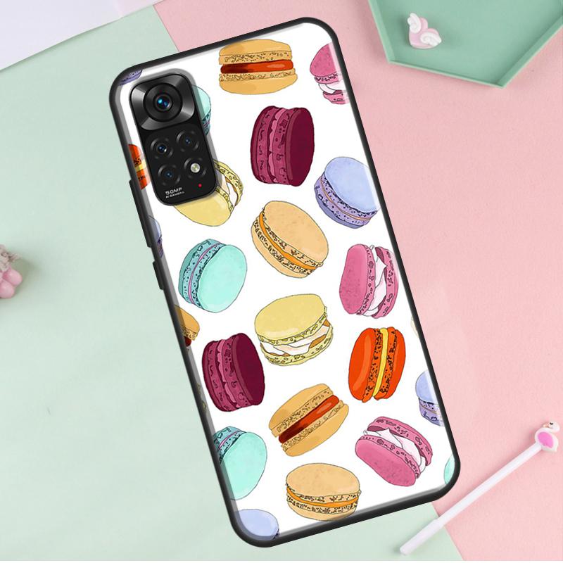 

Милый чехол с макаронами для торта и десерта для Redmi Note 12 Pro Plus, чехол для Redmi Note 10 8 9 11 Pro 12S 11S 10S 9S 9C 10C 12C Redmi Note 11S