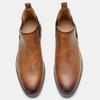 Pánské Chelsea Boots Značka 2026 Ležérní Pohodlné Retro Módní Boty Kůže