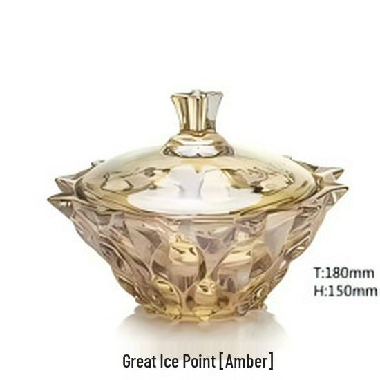 Light Luxury Crystal Glass Fruit Bowl & Storage Jar for Coffee Table