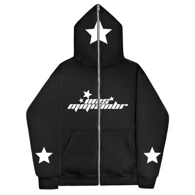 Star Ins High Street Y2K Unisex vnitřní fleecové mikiny a mikina celoobličejový zip volný oversized pánské dámské streetwear