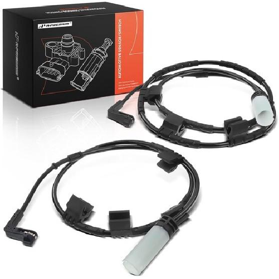 Front and Rear Disc Brake Pad Wear Sensors Compatible with 2007-2015 Models