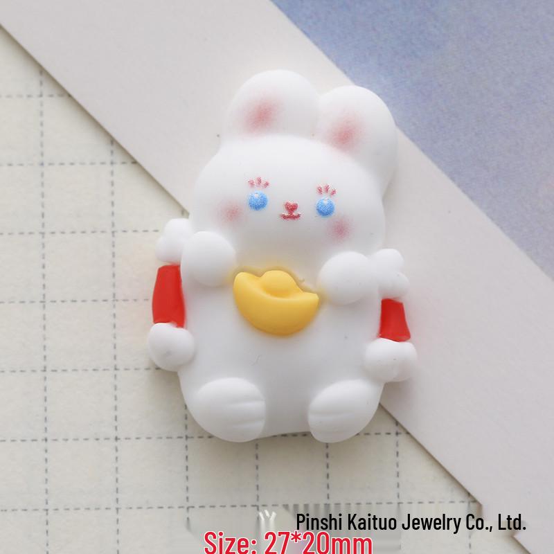 2023 Rabbit Style Resin Ornaments & Hair Clips DIY Kit