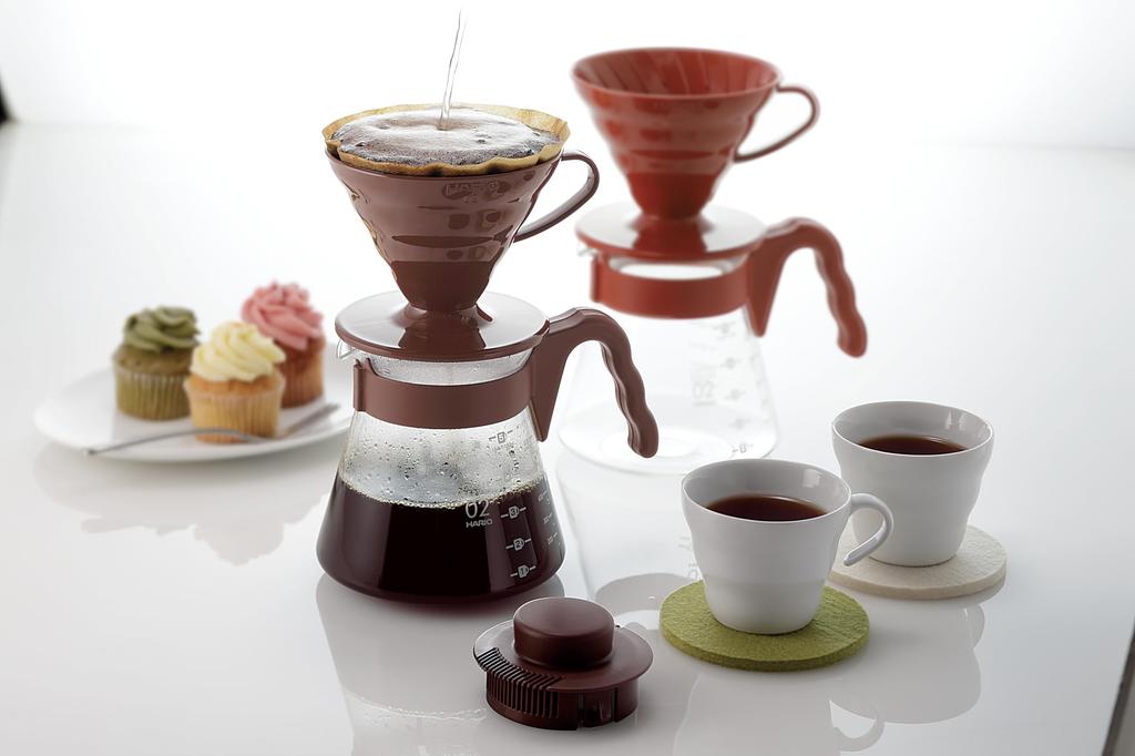 HARIO V60 Coffee Server 02 Set Brown (1-4 cups) VCSD-02CBR