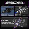 2.7m Multi-Color Fiberglass Telescopic Portable Fishing Rod