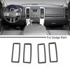 Kohlefaser-Konsolen-Lüftungsgitter-Auslass-Abdeckung Zierrahmen für Dodge Ram 1500 2010-12