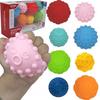 Sensory Balls for Exercise Massage 8 Soft Balls Balls with Studs