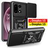 Slide Camera Cover for Oneplus 15 Case Ring Kickstand Holder Full Protective Shockproof Phone Capa Funda