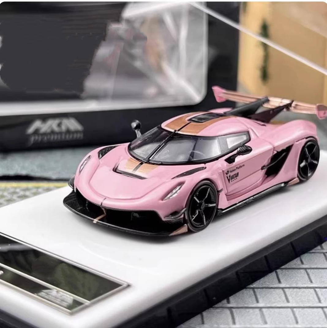 

HKM latest 1:64 Jesko supercar alloy car model, available in regular and deluxe versions,new two colors
