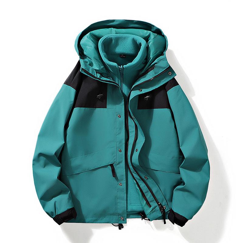 

Outdoor sports and leisure men and women couples removable hooded jacket thickened warm autumn and winter explosion windproof feng shui S