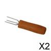 Practical Set for Barbecue Fans: Corn Holders And Skewers , Weedtree Handle, 2 Pcs