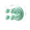 6Pcs Silicone Toothbrush Holders Waterproof Self Adhesive Multi-Function Hooks Punch Free Razor Shaver Rack Shelf Storage Hook