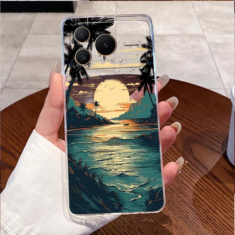 Cute Panda Cat Rabbit Pattern Phone Case For Honor Power2 Transparent TPU Silicone Shockproof Soft Casing For Honor Power2 Shell