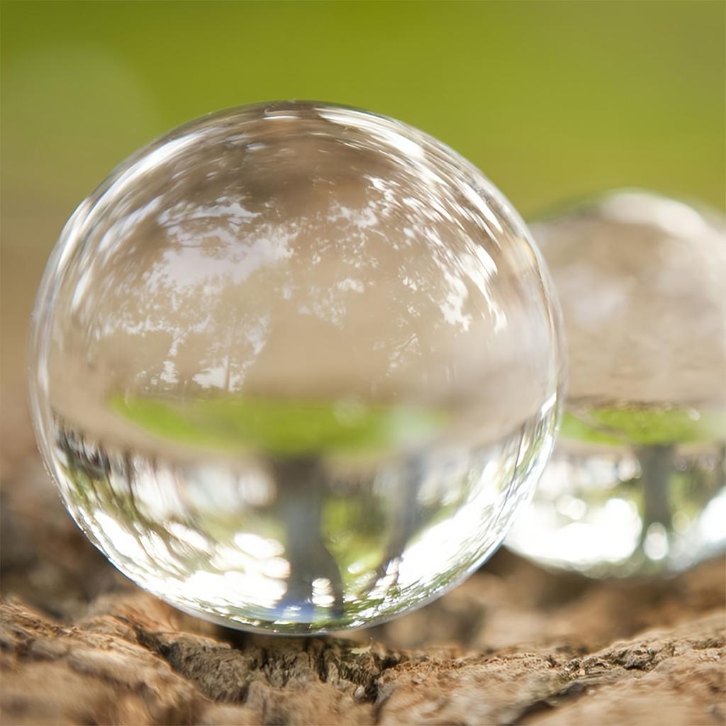 Clear Lens Globe Crystal Glass Ball Stand 40-80mm Lensball for Sphere Photography Decoration Home Room Decor Decorative Balls