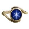 Genuine Round Star Sapphire Handmade Ring, 925 Sterling Silver Gemstone Jewelry, Anniversary Gift