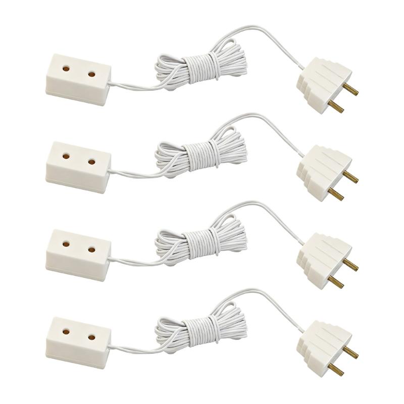 

4PCS Miniature Doll House Decorative Light Accessories Socket Extension Wire for Craft Model Project Lighting Props 1