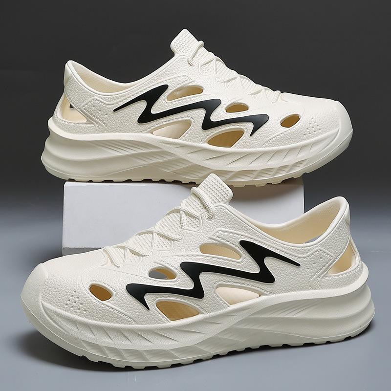 Hole shoes, new summer models, beach creek shoes, breathable, non-slip and wear-resistant bag head cool slippers