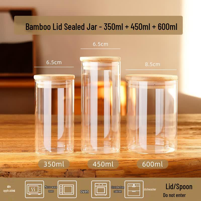 Airtight Glass Food Storage Jar